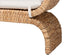 bali & pari Agave Woven Seagrass Bench with Removable Cushion