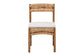 bali & pari Elvera Woven Seagrass and Mahogany Wood Dining Chair