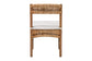bali & pari Elvera Woven Seagrass and Mahogany Wood Dining Chair