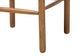 bali & pari Elvera Woven Seagrass and Mahogany Wood Counter Stool