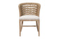 bali & pari Vellon Woven Seagrass and White Wash Mahogany Wood Dining Chair