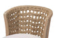 bali & pari Vellon Woven Seagrass and White Wash Mahogany Wood Dining Chair