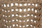 bali & pari Vellon Woven Seagrass and White Wash Mahogany Wood Dining Chair