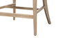 bali & pari Vellon Woven Seagrass and White Wash Mahogany Wood Counter Stool