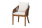 bali & pari Varen Seagrass and Mahogany Wood Dining Chair