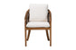 bali & pari Varen Seagrass and Mahogany Wood Dining Chair
