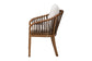 bali & pari Varen Seagrass and Mahogany Wood Dining Chair