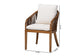 bali & pari Varen Seagrass and Mahogany Wood Dining Chair