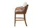bali & pari Varen Seagrass and Mahogany Wood Counter Stool