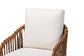 bali & pari Varen Seagrass and Mahogany Wood Counter Stool
