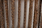 bali & pari Varen Seagrass and Mahogany Wood Counter Stool