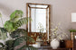 Baxton Studio Adeliza Accent Wall Mirror with Bamboo Inspired Frame