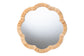 bali & pari Akuna Scalloped Natural Rattan Wall Mirror