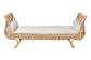bali & pari Philana Natural Rattan Daybed with Cushions