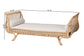 bali & pari Philana Natural Rattan Daybed with Cushions
