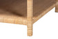 bali & pari Kalimantan Natural Rattan Coffee Table with Shelf, Square