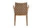 bali & pari Storsel Natural Rattan and Teak Wood Dining Chair, Two-Tone Brown