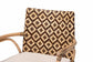 bali & pari Storsel Natural Rattan and Teak Wood Dining Chair, Two-Tone Brown