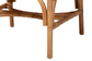 bali & pari Cedric Natural Rattan 2-Piece Dining Armchair Set with Cushioned Seat