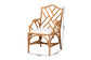 bali & pari Cedric Natural Rattan 2-Piece Dining Armchair Set with Cushioned Seat
