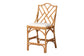 bali & pari Cedric Natural Rattan Counter Stool with Cushioned Seat