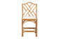 bali & pari Cedric Natural Rattan Counter Stool with Cushioned Seat