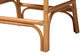 bali & pari Cedric Natural Rattan Counter Stool with Cushioned Seat