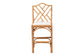 bali & pari Cedric Natural Rattan Bar Stool with Cushioned Seat