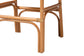 bali & pari Cedric Natural Rattan Bar Stool with Cushioned Seat