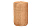 bali & pari Creusa Natural Rattan Laundry Basket with Bow Detail, Tall