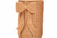 bali & pari Creusa Natural Rattan Laundry Basket with Bow Detail, Tall