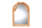 bali & pari Creusa Natural Rattan Accent Mirror with Bow Detail, Arch