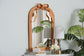 bali & pari Creusa Natural Rattan Accent Mirror with Bow Detail, Arch