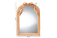 bali & pari Creusa Natural Rattan Accent Mirror with Bow Detail, Arch