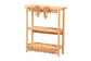bali & pari Creusa Natural Rattan 2-Tier Wall Shelf with Bow Detail