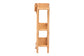 bali & pari Creusa Natural Rattan 2-Tier Wall Shelf with Bow Detail