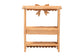bali & pari Creusa Natural Rattan 2-Tier Wall Shelf with Bow Detail