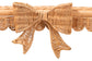 bali & pari Creusa Natural Rattan 2-Tier Wall Shelf with Bow Detail