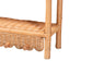bali & pari Creusa Natural Rattan 2-Tier Wall Shelf with Bow Detail