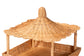 bali & pari Asante Natural Rattan 3-Tier Display Shelf with Pagoda Top