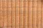 bali & pari Bulana Natural Rattan 3-Tier Rolling Storage Cart