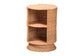 bali & pari Dorielle Natural Rattan End Table with Two Shelves