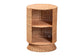 bali & pari Dorielle Natural Rattan End Table with Two Shelves