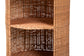 bali & pari Dorielle Natural Rattan End Table with Two Shelves