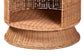 bali & pari Dorielle Natural Rattan End Table with Two Shelves