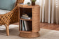 bali & pari Dorielle Natural Rattan End Table with Two Shelves