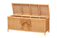bali & pari Creusa Natural Rattan Storage Bench with Bow Detail