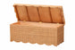 bali & pari Yoselin Natural Rattan Storage Bench with Scalloped Edge Frame