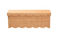 bali & pari Yoselin Natural Rattan Storage Bench with Scalloped Edge Frame