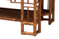 bali & pari Tahlia Marbled Tortoise Rattan Coffee Table with Open Shelf
